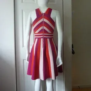 ted baker metropolis stripe knit skater dress